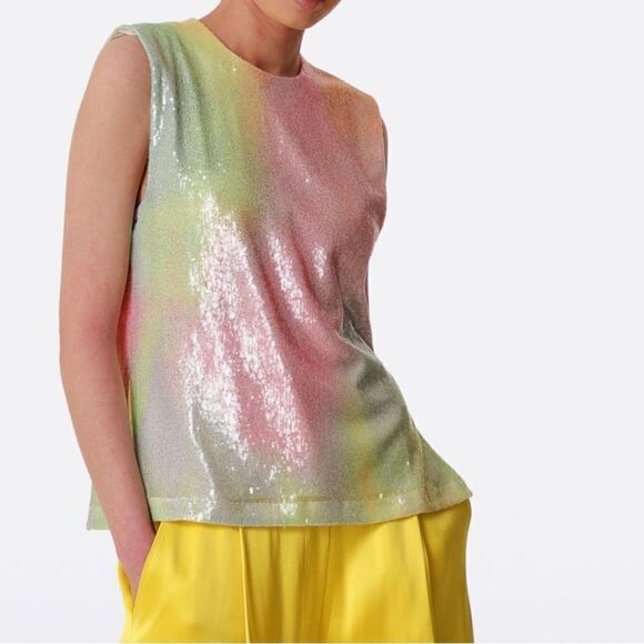 NWT STINE GOYA Sequined Drisha Top-W13 - Picture 1 of 5